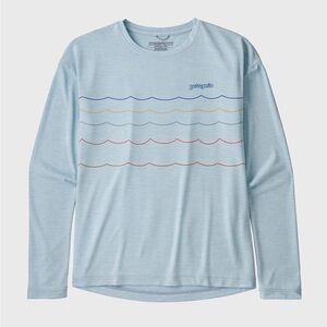 Patagonia Girls Long Sleeve Capilene Cool Daily t-shirt sz XL/14 Like New!